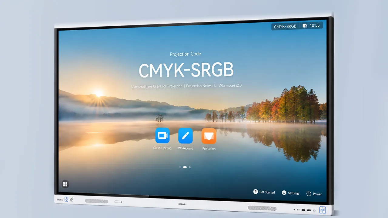 Huawei IdeaHub Board 3 Pro, render frontal del catálogo oficial